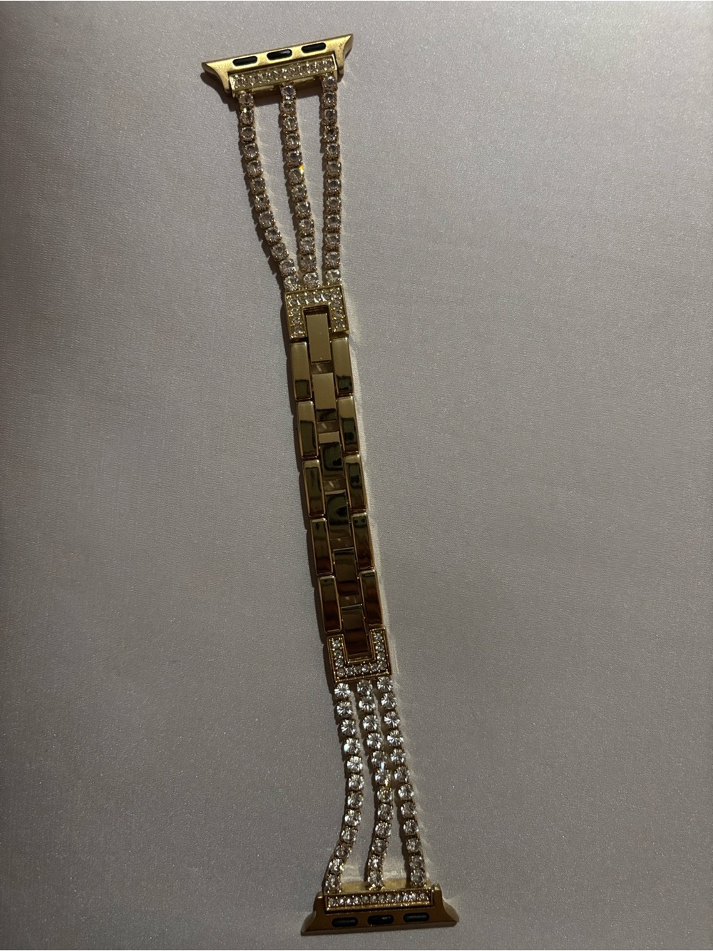 Gold Crystal Apple Watch Band Bracelet - Women Jewelry